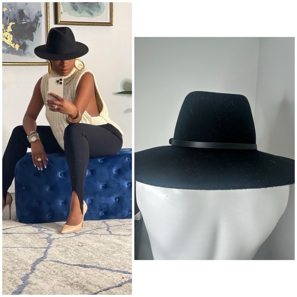 Banana Republic Black Fedora Hat Classic / PRELOVED-S/M